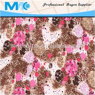 100% Printed rayon fabric for ladys skirt and garments