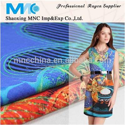 MR Best Selling printed spun rayon fabric,garment fabric,ray