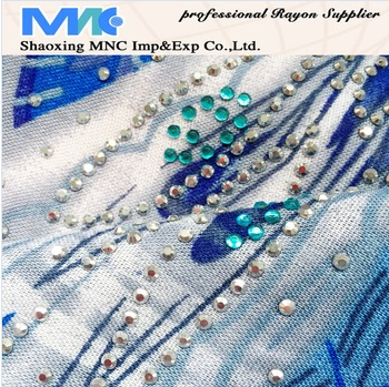 ME16250 Factory rayon lap print,paint coating,stone