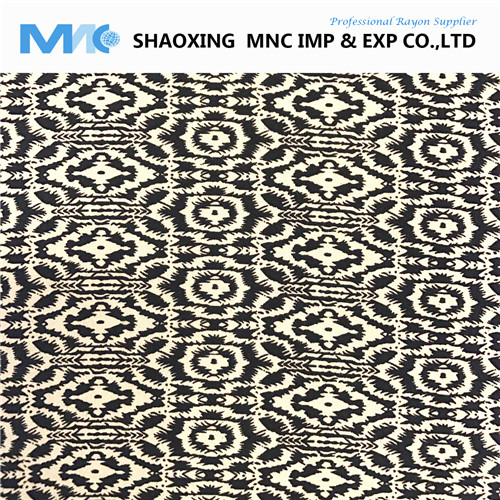 MR16016RP Best Selling 100% rayon printed challis fabric